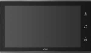 Видеодомофон CTV-M4105AHD B(чёрный) Full HD, 10", стеклянная сенсорная панель управления "Easy Butto