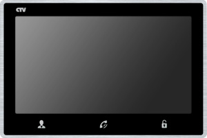 Видеодомофон CTV-M4703AHD B(чёрный) формата AHD с IPS экраном 7", Hands free, встроенный детектор д