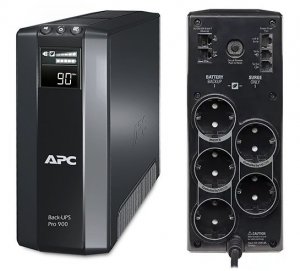 Блок питания BR900G-RS APC Back-UPS Pro 900 ВА Line-Interactive с ЖК дисплеем; 900 ВА; АС 176-282 В;