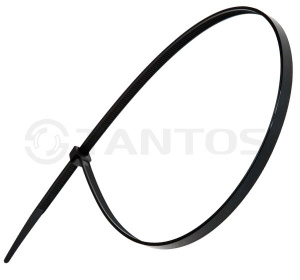 Хомут nylon 300x3,6 мм 100 шт. чёрный Tantos Хомут нейлоновый (кабельная стяжка) из нейлона высокой 