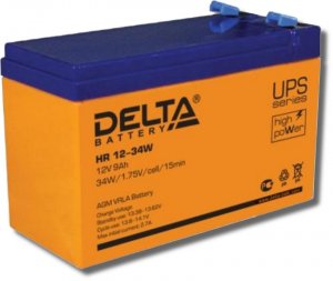 Аккумулятор HR 12-34W, 12В/9Ач. Delta 