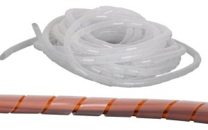 Лента NMC-SWB15-010-WT NIKOMAX спиральная для организации и защиты кабельных пучков, диаметр 15мм, т