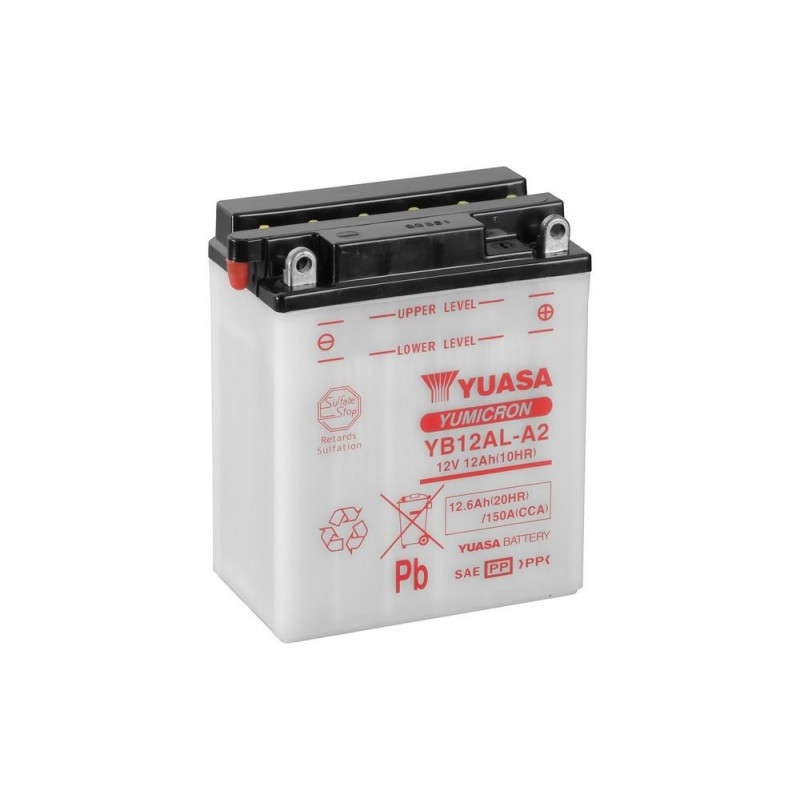 Аккумулятор YUASA YB12AL-A2 с электролитом 12 В 12 Ач