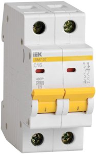 Выключатель ВА47-29 2P 16А 4,5кА автоматический выключатель на DIN-рейку, 2-полюсный, номинальная от