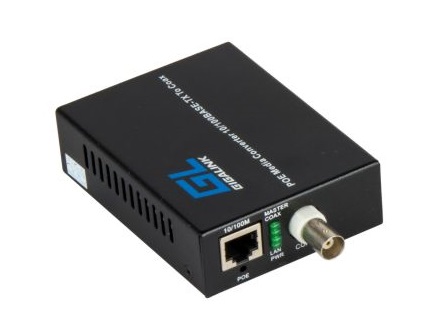 Купить Медиаконвертеры GIGALINK UTP-BNC, 10/100Мбит/c, PoE, 2 шт, в комплекте блок питания 52V 1.25A