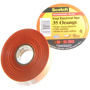 Изолента Scotch (№35) Orange ПВХ толщиной 0,178 мм, 19 мм х 20 м 
