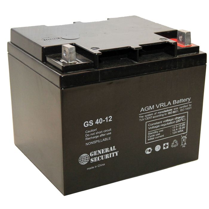 Аккумулятор GS 12V-40А/ч General Security 