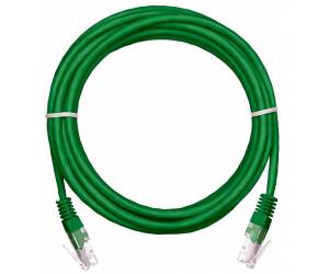 Коммутационный шнур NETLAN зеленый  10м  PVC нг(B) EC-PC4UD55B-BC-PVC-100-GN-5  U/UTP 4 пары, Кат.5е