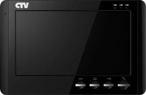 Видеодомофон CTV-M1704MD В(чёрный), 7", с кнопочным управлением, встроенный автоответчик, , встроенн