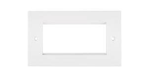 Лицевая панель NIKOMAX под 2 вставки 50х50мм, британского формата, белая