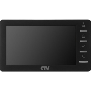 Видеодомофон CTV-M1701MD В(чёрный), монитор цветного видеодомофона 7", разрешение 1024х600, Hands fr