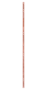Шина заземления TLK, медная 42U, 6 клемм, вертикальная