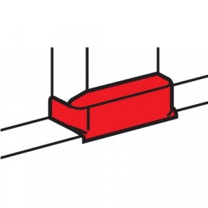 Отвод плоский Т-образный для кабель-каналов DLP 50х105мм. ширина профиля 105 мм.(белый) для односекц