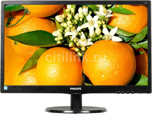Монитор LCD 21.5" PHILIPS 223V5LHSB2, экран: 21.5", матрица TFT с разрешением 1920×1080, отношением 