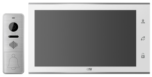 Комплект CTV-DP4105AHD W(белый), 10" в одной коробке (вызывная панель CTV-D4000FHD и монитор CTV-M41