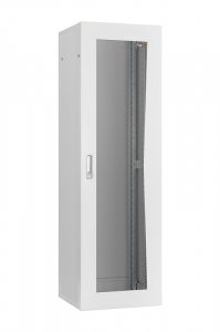 Шкаф TLK 19", 18U полезная глубина 645 мм, стеклянная дверь, 900х600х800 мм (ВхШхГ). Цвет светло-сер