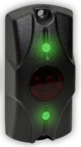 Кнопка выхода ЦИКЛОП ИК(черный) бесконтактная кнопка выхода накладная, металлическая, с индикацией