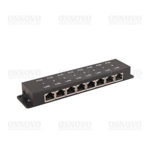 Купить Блок питания Midspan-8/P PoE-инжектор пассивный Fast Ethernet на 8 портов. Предназначен для питани