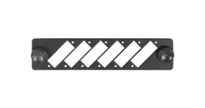 Адаптерная панель NIKOMAX, до 6 двойных адаптеров SC, стальная, черная
