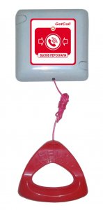 Кнопка GC-0423W1вызова со шнуром, проводная влагозащищенная, вызов осуществляется нажатием и удержан