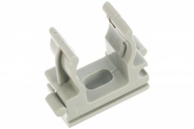 Купить Держатель Ecoplast 41520 CFQ20 (клипса) для труб, для монтажного пистолета D20мм (1уп=50шт) Экопласт