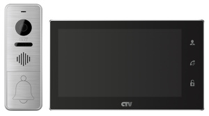 Комплект CTV-DP4706AHD В(чёрный), 7" в одной коробке (вызывная панель CTV-D400FHD и монитор CTV-M