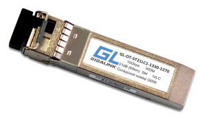 Модуль GIGALINK SFP+, WDM, 10Гбит/с, одно волокно, SM, LC, Tx:1270/Rx:1330 нм, 12 дБ (до 20 км) DDM