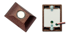 Кнопка выхода КОДсП-2 (ЦФРЛ.468312.003) металлическая, с подсветкой (световод вокруг кнопки)