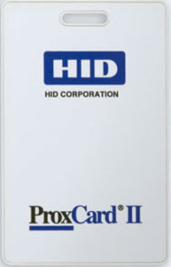 Карта HID ProxCard II, бесконтактная Proximity карта с прорезью для крепления, форматы до 85 бит, бо
