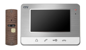 Комплект CTV-DP401 S в одной коробке (антивандальная вызывная панель CTV-D10NG и цветной монитор CTV