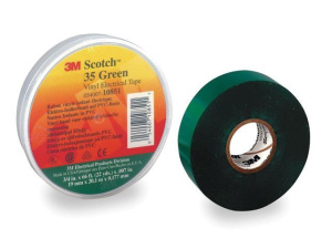 Изолента Scotch (№35) Green ПВХ толщиной 0,178 мм, 19 мм х 20 м 