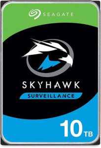 Жёсткий диск 10Тб SEAGATE SkyHawk AI ST10000VE0001, SATA III, 6 Гбит/с, 7200 об/мин, кэш память - 25