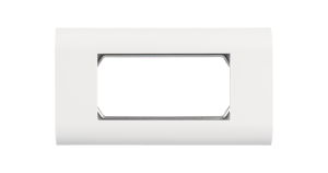 Лицевая панель NIKOMAX, французский формат Mosaic, под 2 вставки 45х45мм, с подрамником, белая