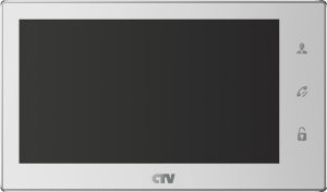 Видеодомофон CTV-M4706AHD W(белый) 7" Full HD, технология Touch Screen для управления параметрами м