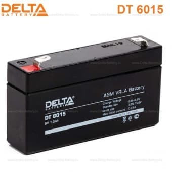 Купить Аккумулятор DT 6015 6/1,5 В/Ач 97х24х58 мм