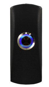 Кнопка выхода TS-CLICK light (черный) с подсветкой для накладного монтажа. Выполнена в корпусе из ци