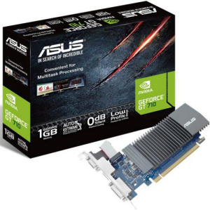 Видеокарта ASUS NVIDIA GeForce GT 710, 1Gb GDDR5/32-bit, PCI-Ex16 3.0, 1xD-Sub, 1xDVI-D, 1xHDMI, LP,
