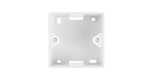 Коробка настенная NIKOMAX, под лицевые панели и розетки формата 80х80мм, белая