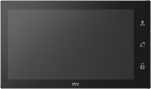 Видеодомофон CTV-M4106AHD В(чёрный) Full HD, 10" с экраном с технологией Touch Screen для управлени