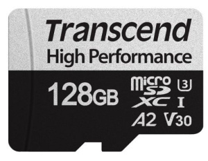Карта памяти microSD 128Gb Transcend UHS-I U3 A2 adapter