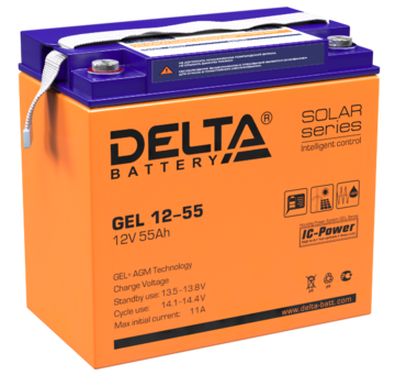 Купить Аккумулятор GEL 12-55 12/55 В/Ач 228х137х214 мм