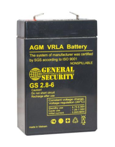 Аккумулятор GSL 6-2.8 6V 2.8А/ч General Security