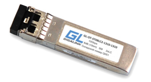 Модуль GIGALINK SFP+, 10Гбит/с, два волокна, SM, 2хLC, 1310 нм, 8 дБ (до 10 км) DDM (JD094B HP X130 