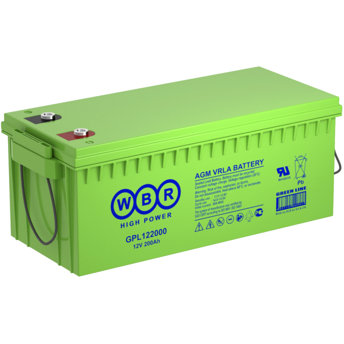 Аккумулятор GPL122000 12V 200А/ч WBR
