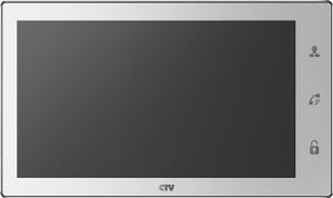 Видеодомофон CTV-M4106AHD W(белый) Full HD, 10" с экраном с технологией Touch Screen для управления