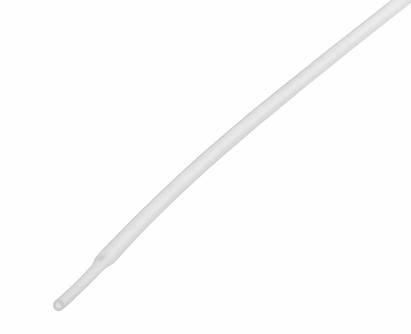 Термоусадка 1.0/0.5мм., белая.1 метр.(Rexant)