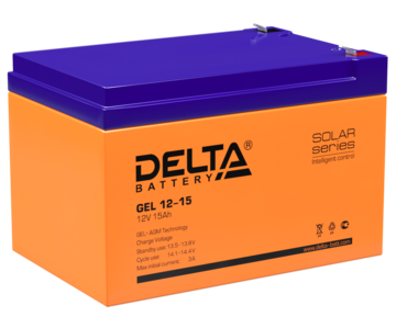 Купить Аккумулятор GEL 12-15 12/15 В/Ач 151х98х100 мм