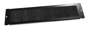Панель с щеточным кабельным вводом в пол/потолок для шкафов серии TTB, TWB, 65х293 мм , цвет черный