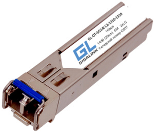 Модуль GIGALINK SFP, 1Гбит/c, два волокна SM, 2xLC, 1310 нм, 14 дБ (до 20 км) LX / LH