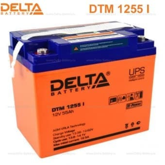 Купить Аккумулятор DTM 1255 I 12/55 В/Ач 228х137х214 мм